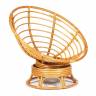 Кресло-качалка PAPASAN/ПАПАСАН w 23/01 B /с подушкой/ 115х78х104 см, Honey (мед), ткань Коричневый, 3М7-147