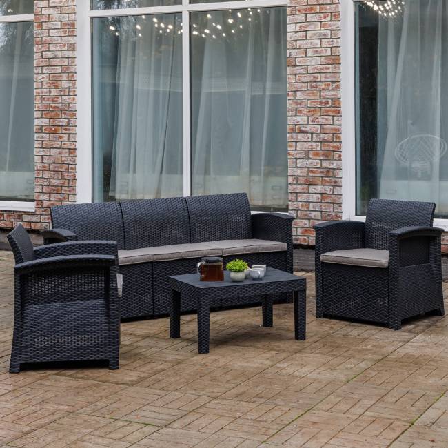 Комплект мебели LILY с трехместным диваном Комплект мебели LILY с трехместным диваном