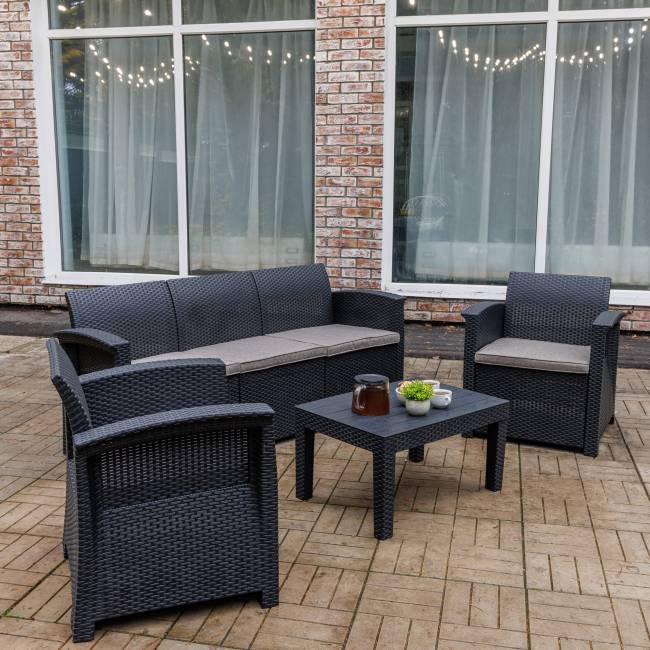 Комплект мебели LILY с трехместным диваном Комплект мебели LILY с трехместным диваном