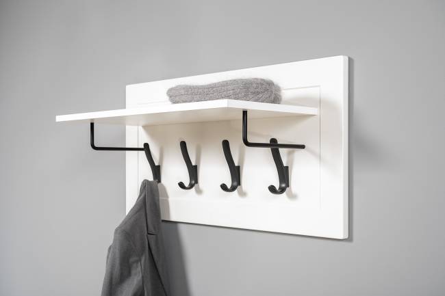 Вешалка Остин 15.12 цвет белый шагрень Вешалка Остин 15.12 цвет белый шагрень