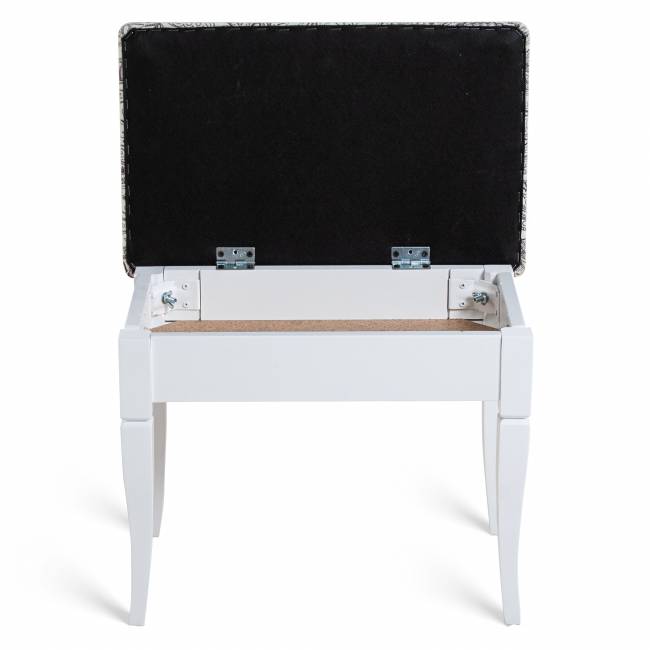 Банкетка Ретро М с ящиком белый, ткань меркурий Банкетка Ретро М с ящиком белый, ткань меркурий