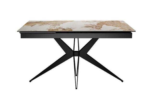 Стол DikLine DKS140 керамика PANDORA глянец, подстолье черное, опоры черные (2уп.) Стол DikLine DKS140 керамика PANDORA глянец, подстолье черное, опоры черные (2уп.)