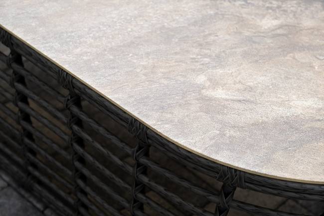 "Валенсия" лаунж-зона из искусственного ротанга, цвет серый