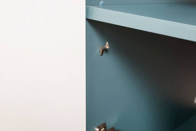 Комод-тумба Либера 16.230.01 цвет пасифай/белый, фасады с рисунком Тропический лес