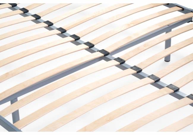 Двуспальная кровать Фади-01 160х200 серая