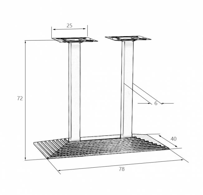 Подстолье обеденное DOBRIN GRANT WIDE