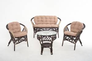 Комплект для отдыха  01/92  темный коньяк