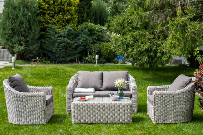 "Кон Панна" кресло из искусственного ротанга, цвет бежевый "Кон Панна" кресло из искусственного ротанга, цвет бежевый