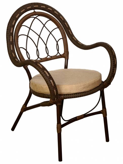 Комплект из искусственного ротанга Java (Ява)-6 (цвет: Орех) Комплект из искусственного ротанга Java (Ява)-6 (цвет: Орех)