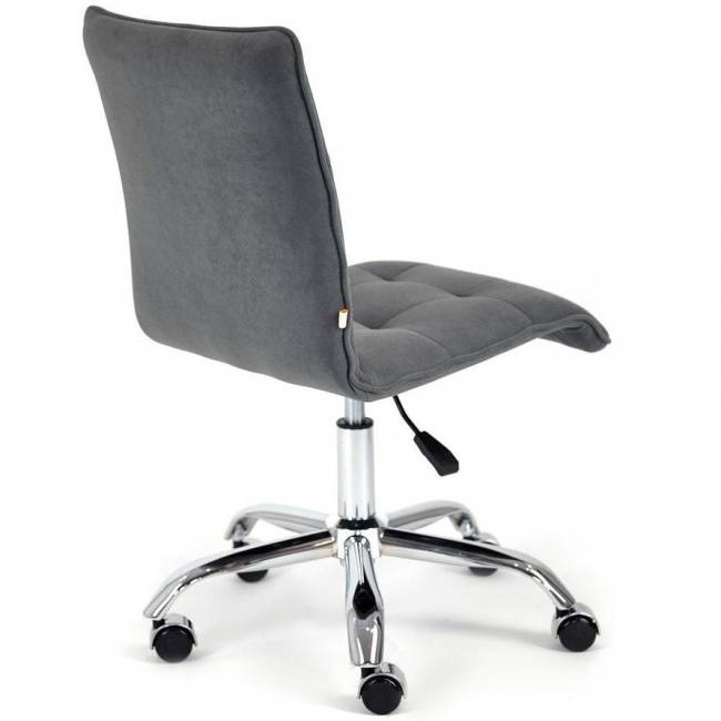 Кресло TetChair ZERO, флок, серый