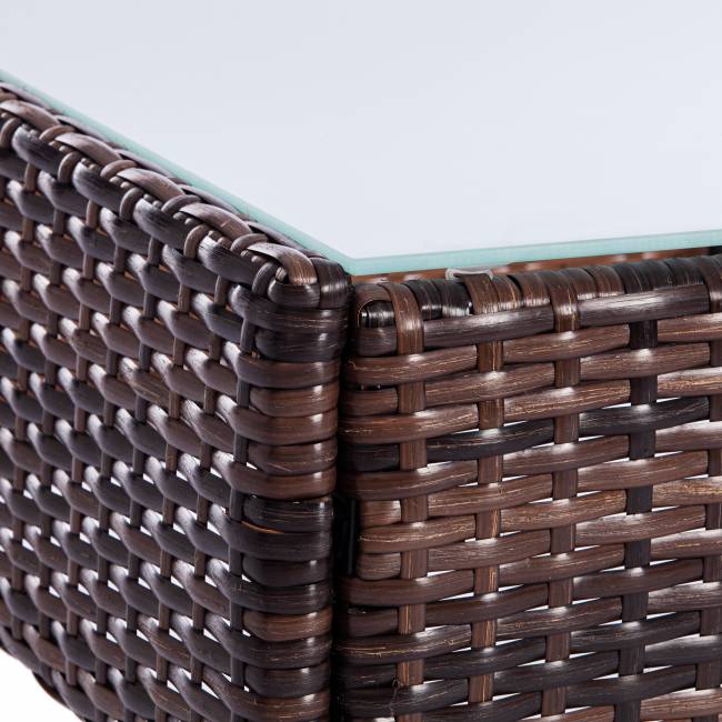 Лаундж сет (диван+2кресла+столик+подушки) (mod. 210013 А) пластиковый ротанг, 107х60х83см/60х60х83см/79,5х45,5х34см, темно-коричневый, ткань DB-18 серый Лаундж сет (диван+2кресла+столик+подушки) (mod. 210013 А) пластиковый ротанг, 107х60х83см/60х60х83см/79,5х45,5х34см, темно-коричневый, ткань DB-18 серый