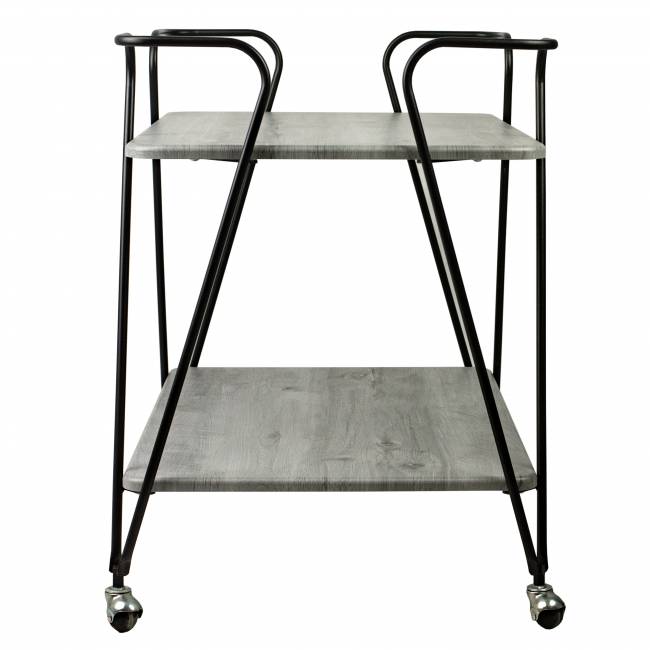 Стол сервировочный Эстер черный/орех гикори grey