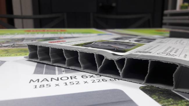 Сарай "Манор 6х5 TWF" (размеры 175 x 145 см) (два окна на фасаде)