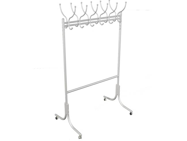 Вешалка напольная на колесах М 11 металлик Вешалка напольная на колесах М 11 металлик
