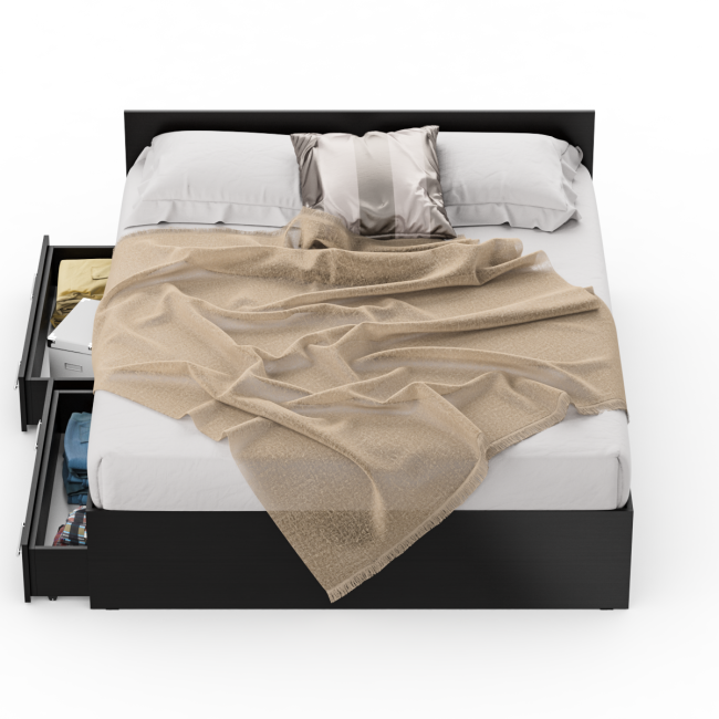 Кровать с ящиками Стандарт 1600 цвет венге