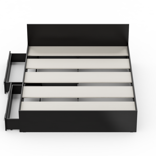 Кровать с ящиками Стандарт 1600 цвет венге