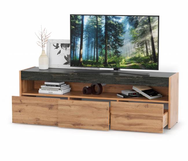 Тумба под ТВ 13.272 цвет дуб вотан/интра Тумба под ТВ 13.272 цвет дуб вотан/интра