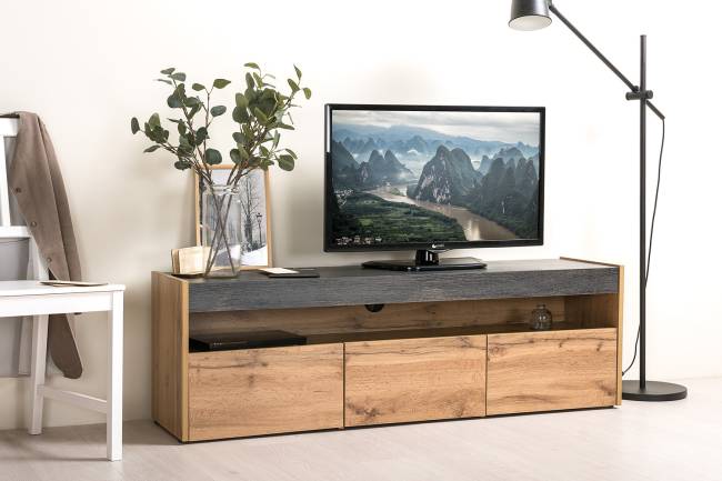 Тумба под ТВ 13.272 цвет дуб вотан/интра Тумба под ТВ 13.272 цвет дуб вотан/интра