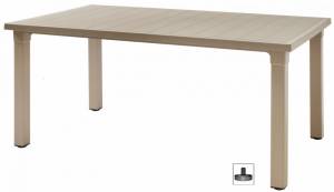 Стол пластиковый обеденный Ercole тортора 1700х1000х750 мм