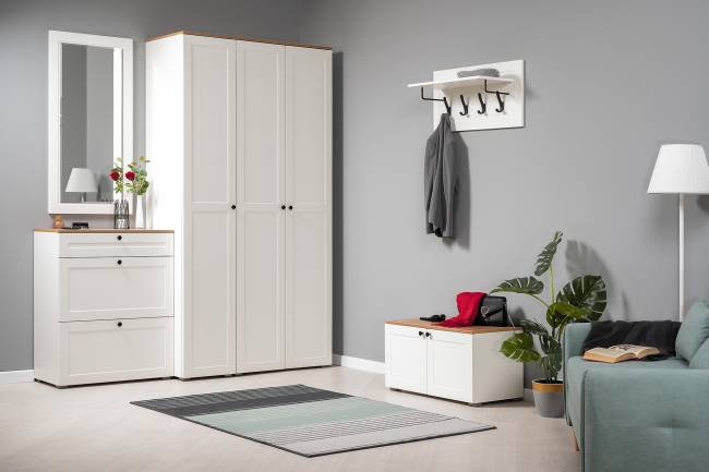 Зеркало Остин 17.03 цвет белый шагрень Зеркало Остин 17.03 цвет белый шагрень