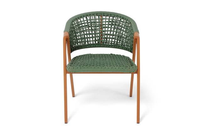 "Амстердам" плетеный стул из искусственного ротанга, цвет зеленый "Амстердам" плетеный стул из искусственного ротанга, цвет зеленый