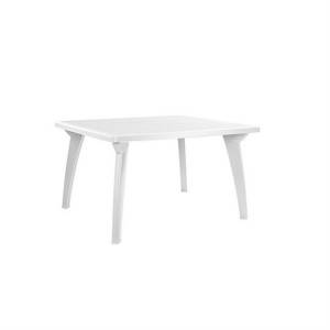 Стол пластиковый Солнце прямоугольный, белый