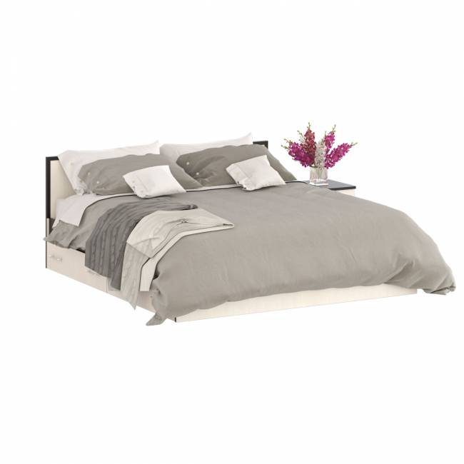 Кровать с ящиками 1800 с тумбой Сакура цвет венге/дуб лоредо