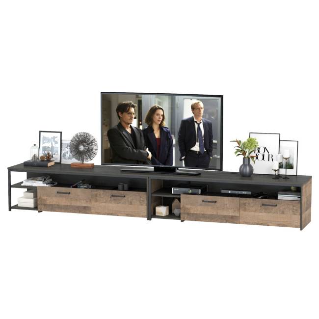 Две ТВ-Тумбы Трувор цвет дуб гранж песочный/интра