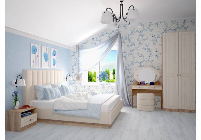 Майя М-02 дуб баррик светлый / крем брюле