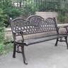 Скамья из литого алюминия для сада Ultimo