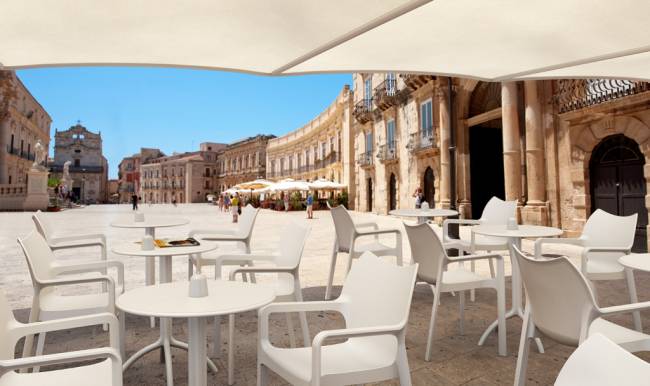 Стол пластиковый Octopus белый Ø600х750 мм