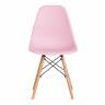 Стул CINDY (EAMES) (mod. 001) дерево бук/металл/сиденье пластик, 51x46x82.5см, светло-розовый/light pink  (Комплект из 4 шт.) светло-розовый/light pink дерево бук/металл/сиденье пластик