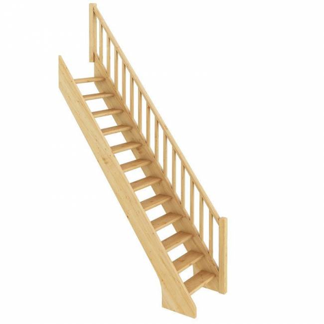 Деревянная лестница ЛС-10у под покраску