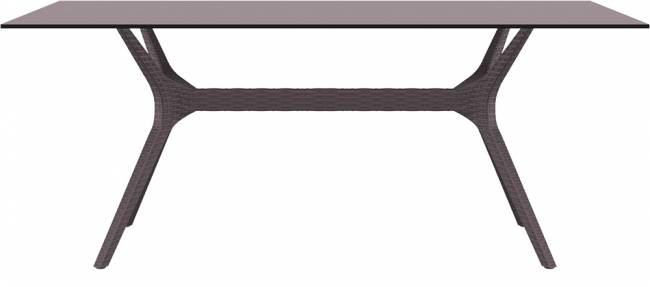 Стол пластиковый Ibiza Table 180 коричневый 1800х900х740 мм Стол пластиковый Ibiza Table 180 коричневый 1800х900х740 мм