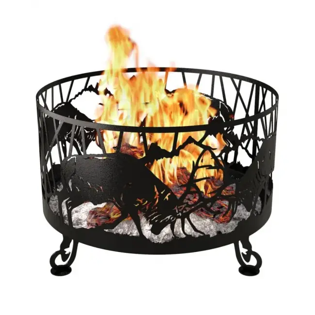 Костровая чаша "Олени", ST3, 3мм Костровая чаша "Олени", ST3, 3мм