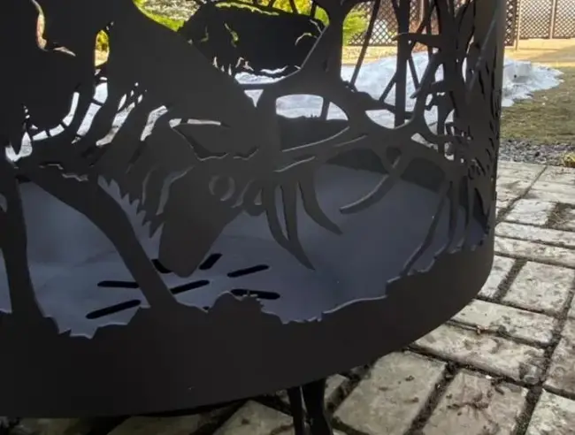 Костровая чаша "Олени", ST3, 3мм Костровая чаша "Олени", ST3, 3мм