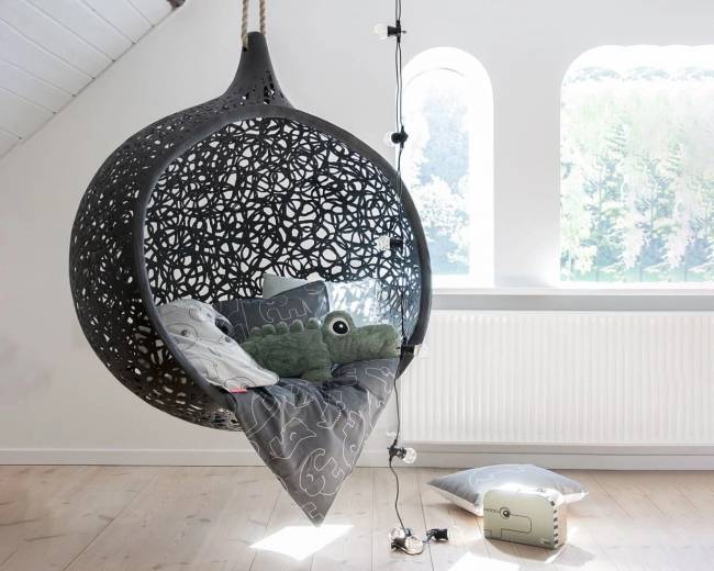 Подвесное кресло-кокон "Bios Mini", Черное Подвесное кресло-кокон "Bios Mini", Черное