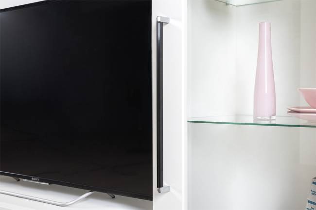 Валенсия стенка для гостиной № 71 цвет белый шагрень Валенсия стенка для гостиной № 71 цвет белый шагрень