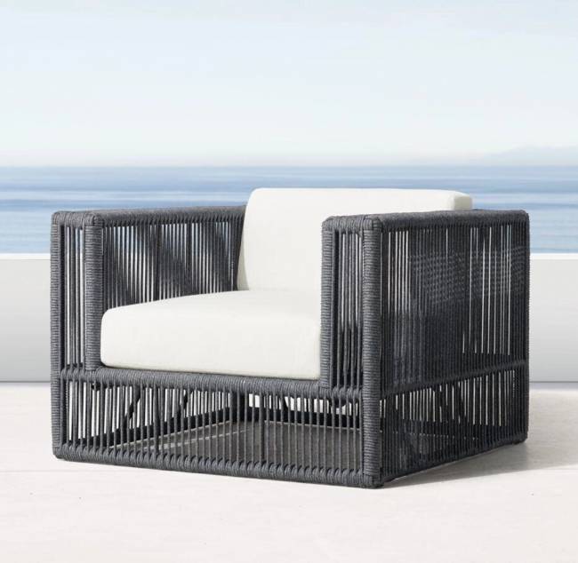 Комплект для отдыха "Канцлер" №2, из искусственного ротанга , 1+1+2, коричневый, темно-серый