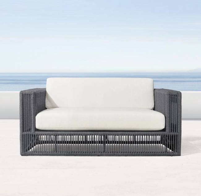 Комплект для отдыха "Канцлер" №2, из искусственного ротанга , 1+1+2, коричневый, темно-серый