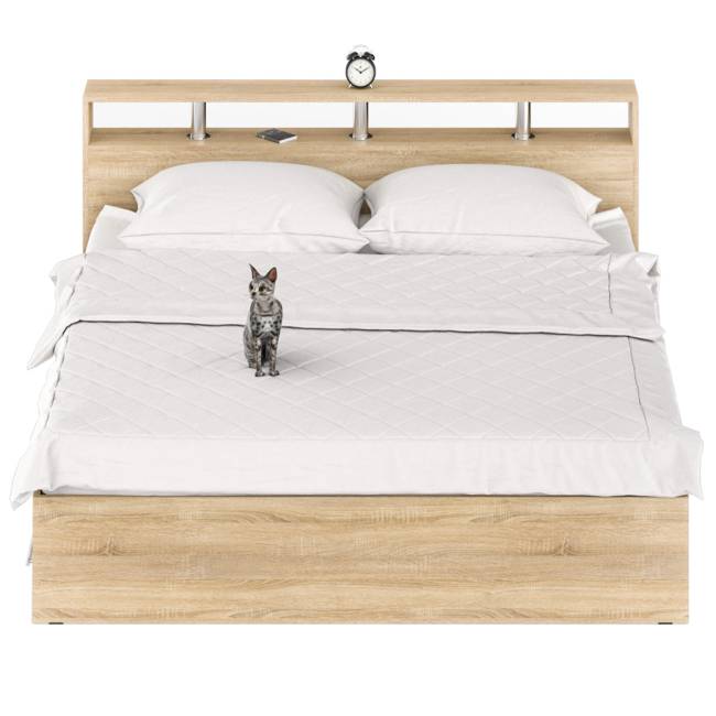 Кровать с ящиками Камелия 1800 цвет дуб сонома Кровать с ящиками Камелия 1800 цвет дуб сонома