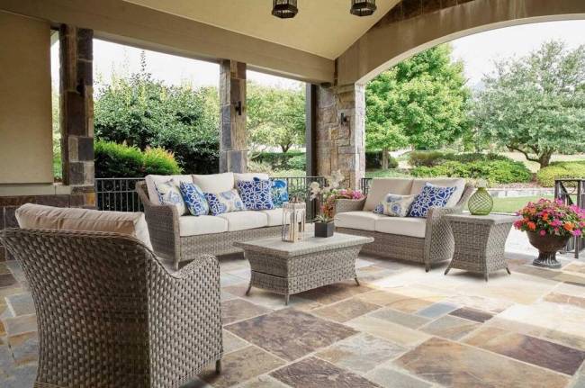 Комплект  для отдыха "Кефалония" №2, из искусственного ротанга , 1+2+2, песочный, бежевый