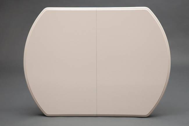 Стол раскладной Modena (MD-T4EX) дерево гевея/мдф, 100+29х75х75 см, ivory white (слоновая кость 2-5) ivory white (слоновая кость 2-5) дерево гевея/мдф