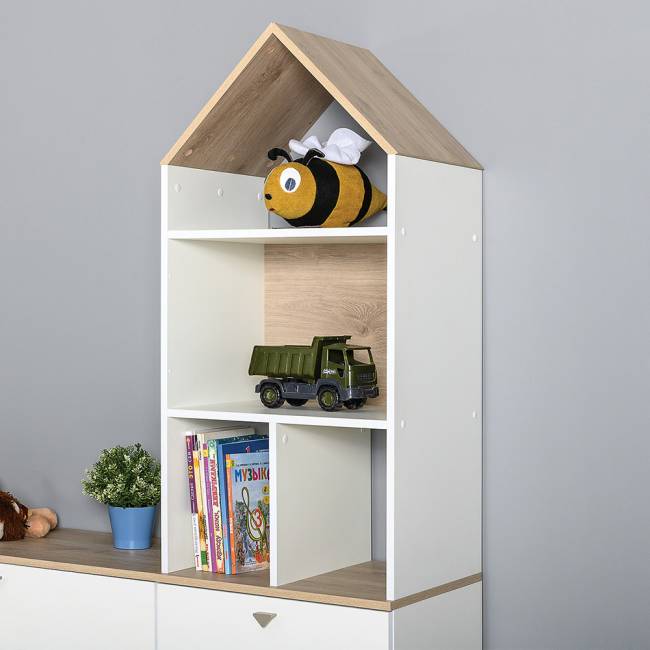 Детская стенка Эйп цвет белый/дуб белый Детская стенка Эйп цвет белый/дуб белый