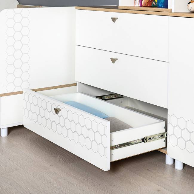 Детская стенка Эйп цвет белый/дуб белый Детская стенка Эйп цвет белый/дуб белый