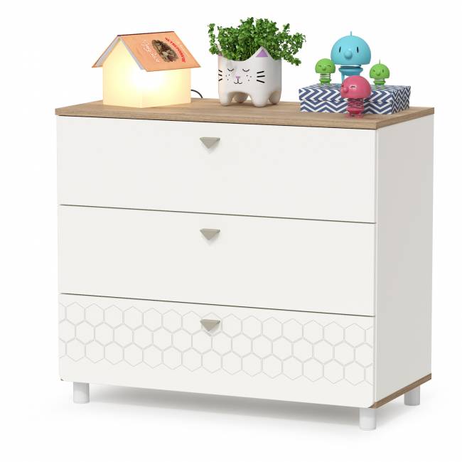 Детская стенка Эйп цвет белый/дуб белый Детская стенка Эйп цвет белый/дуб белый